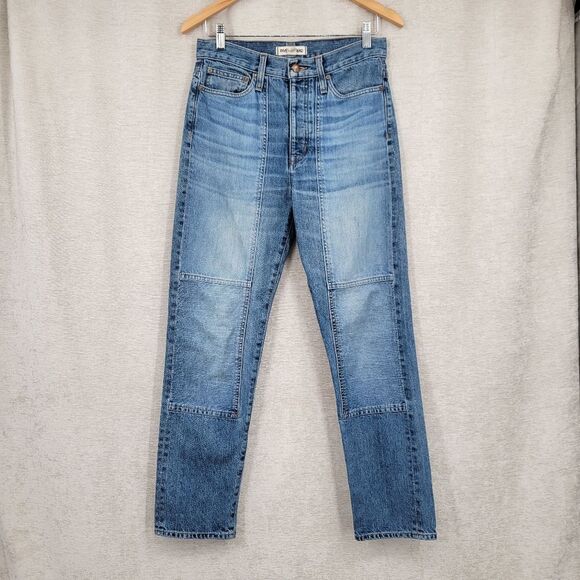 Rivet & Thread High Rise Slim Boy Jeans Thigh Patch Edition from Madewell - Picture 3 of 15